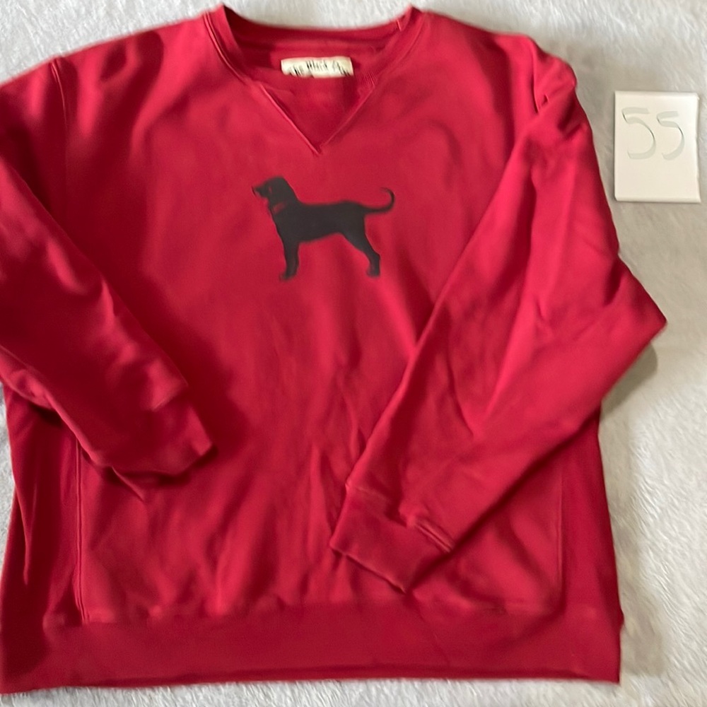 The Black Dog red sweatshirt kids xl can fit Womens small
